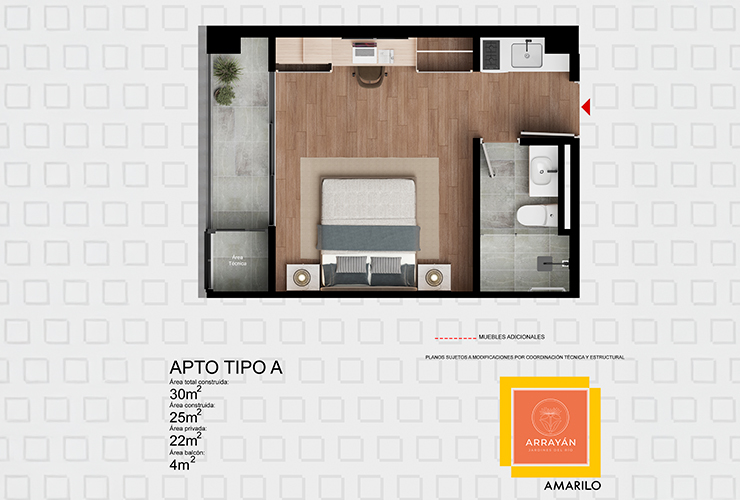 Apto 30 m²