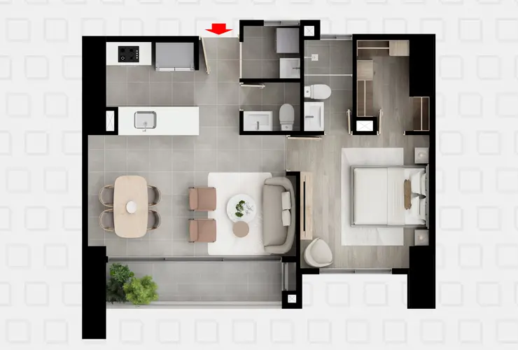 Apto 80 m²