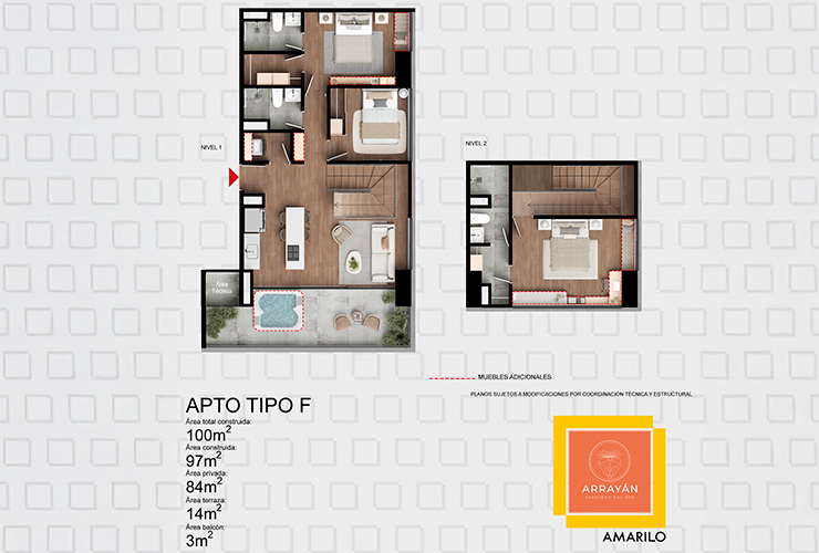 Apto 100 m²